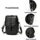 thumbnail image 5 of Bolso bandolera retro para teléfono móvil para mujer (negro), bolso bandolera pequeño, bolso de hombro, cartera, 2 bolsillos principales, 5 of 5