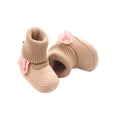 thumbnail image 6 of Newborn Baby Girl Flower Warm Snow Boots Shoes Toddler Soft Sole Booties, 6 of 6