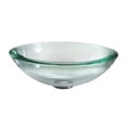 thumbnail image 2 of KRAUS 34 mm Thick Glass Vessel Sink in Clear with Pop-Up Drain and Mounting Ring in Chrome, 2 of 6