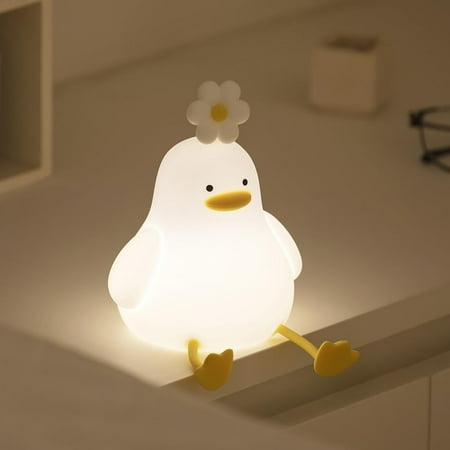 

LINLIN Cute Duck Baby Night Light for Kids Soft Silicone Baby Lamp for Bedroom Childrens Night Light with Dimmable & Timer Portable Night Light for Children Boy Cute Gifts Room Decor Bedroom Lamps