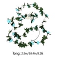 thumbnail image 4 of Artificial Flowers, 2.5 Meter Garland with 45 Rose Blooms and Green Leaves, Decorative Hanging Vine for Indoor and Outdoor Home and Garden Decor （Blue）, 4 of 7