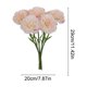 thumbnail image 3 of Ramo de claveles artificiales de seda,arreglo floral artificial realista para decoración de bodas,exteriores,sala de estar,accesorio para fotos,decoración floral., 3 of 6