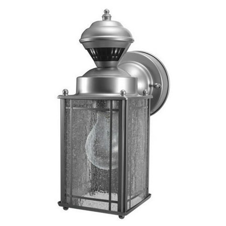 Heathco Heath Zenith Silver Metal Motion Activated Coach Light Heathco Heath Zenith Silver Metal Motion Activated Coach Light Sensing Incandescent 60 Watts