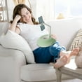 thumbnail image 2 of Green Adjustable Furry Phone Pillow Stand With Rotating Function For Devices 60-85Mm Wide With Soft Fabric, 2 of 7