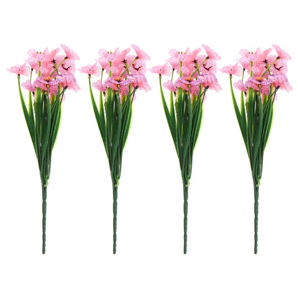 BESTYASH 1Jgo Flor Simulada Rosa Violeta Plástica Para De Hogar Y Prop Fotográfico