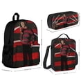 thumbnail image 2 of Horror Freddy Krueger 3Pcs Bookbag Sets Backpack with Lunch Bag And Pencil Case for Work Office Travel, 2 of 6