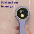 thumbnail image 5 of Fabric Shaver Rechargeable Lint Remover 3 Speeds Sweater Defuzzer, Cute Digital Screen Large Storage 6-Leaf Blades, Fuzz Pills Bobbles Trimmer for Clothes Furniture Bedclothes White 1 pcs, 5 of 7