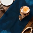 thumbnail image 5 of Summer Ocean Waves Watercolor Table Runner 36 Inches Long,Kitchen Dining Tablerunners Gradient Blue Wavy Linen Table Runners Dresser Scarves for Home Dinner Wedding Holiday Party Decor, 5 of 9