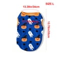 thumbnail image 3 of Racsoh Halloween Pumpkin Ghost Print Pet Vest, Cute Festival Party Tank Top for Dogs and Cats, Elastic Breathable Photography Costume, for Small Medium Pets (Blue, L), 3 of 8
