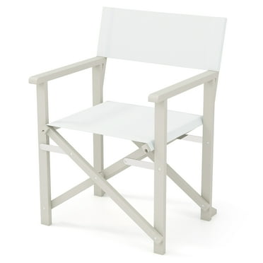 Gymax Folding Director Chair w/ Acacia Wood Frame & Machine Washable Oxford Fabric