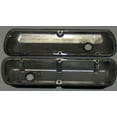 thumbnail image 2 of Short Retro Finned Black Aluminum Valve Covers, 2 of 3