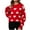 Red, variant on Wancir Women Heart Print Sweater Romantic Oversized Knitted Shirt Valentine's Day Love Graphic Long Sleeve Pullover Top