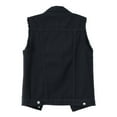 thumbnail image 4 of Harpily Women's Slim-Fit Tank, Multi Color Denim Vest Female Short Spring And Summer Slim Thin Burlap Sleeveless Shoulders Broken Holes Vest Jacket, 4 of 4