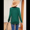 thumbnail image 4 of Camisas de Larga para Mujer, Otoño 2025, Blusas Elegantes Informales Tipo Henley, Blusas Modernas, Camisetas Bonitas, Conjuntos, Ropa. Verde Oscuro L, 4 of 10