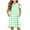 Green, variant on Ashirexll Summer Dresses for Teens, Girls Dresses Size 10-12, Girls' Short Sleeve Round Neck Dress Striped A-Line Dresses with Pockets