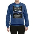 thumbnail image 2 of Ford Truck Parking Only Sign Gift for Owners of Ford Trucks | Mens Cars and Trucks Crewneck Graphic Sweatshirt, Vintage Heather Blue, 2XL, 2 of 3