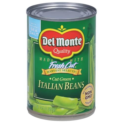 Del Monte Harvest Selects Cut Green Italian Beans, 14.5 Oz - Pack of 2