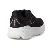 Hoka Women's Bondi 9 Sneaker, Black/Rose Gold, 9.5
