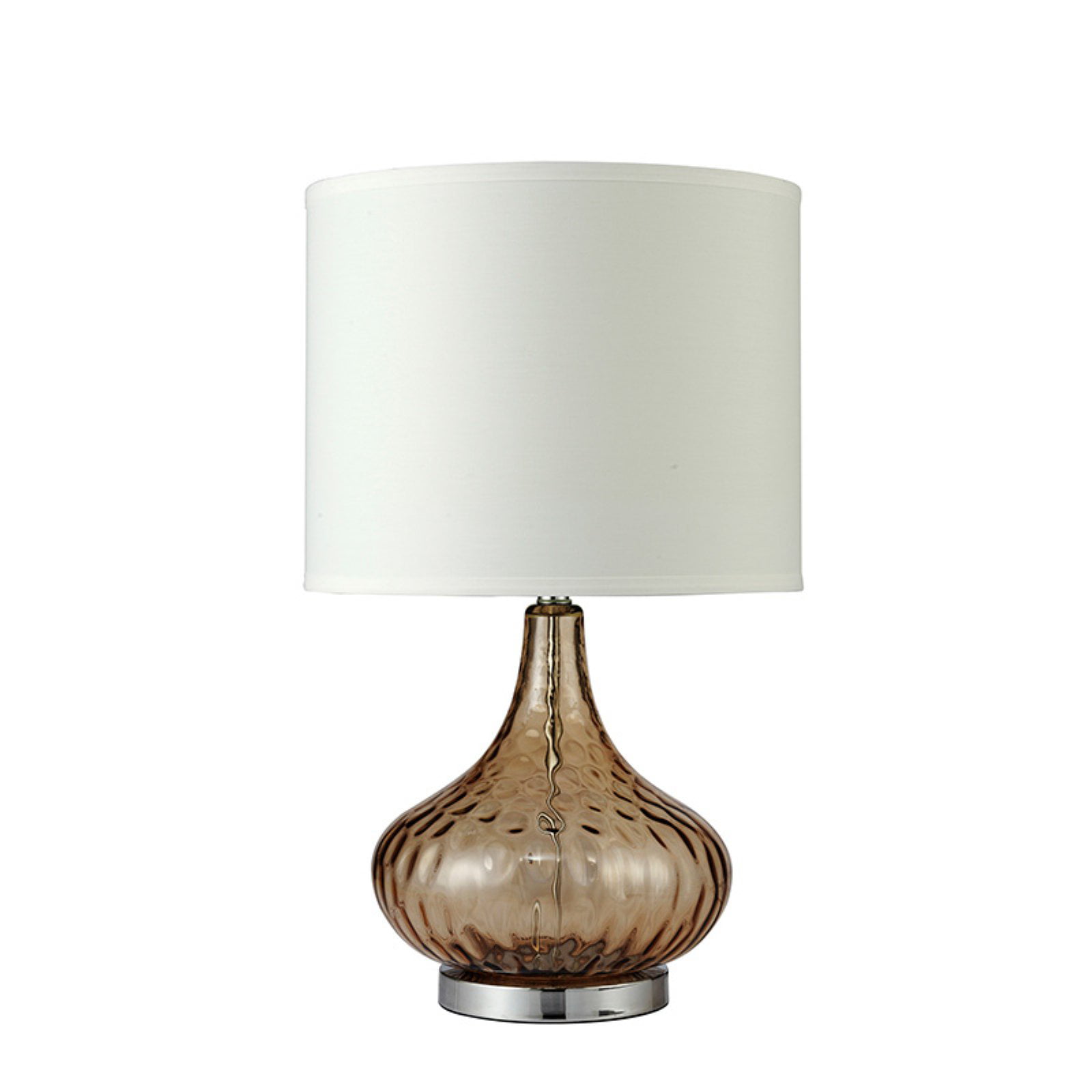 Courtney Fluted Amber Glass Table Lamp, Courtney 24 Table Lamp Set