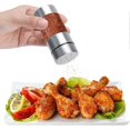 thumbnail image 2 of Stainless Seasoning Pot Household Salt Pepper Box Spice Transparent Bottle Tank Barbecue Seasoning Jar, 2 of 5