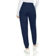 thumbnail image 3 of Hey Collection Womens Knit Stretch Scrub Joggers Scrubs Pants, Navy, 2X, 3 of 5