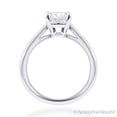 thumbnail image 3 of Round Cut Forever Brilliant Moissanite 4-Prong Solitaire Engagement Ring in 14k White Gold, 3 of 4