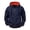 Navy, variant on Men's Full Zip Multi-Pocket Hoodie Long Sleeve Casual Loose Full Zip Up Hoodie Drawstring Comfortable Durable Outwear for Men