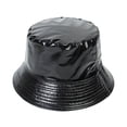 thumbnail image 3 of Sombrero de pescador unisex plegable de verano, informal, para el sol ... Negro, 3 of 9