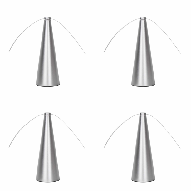 USB repelente de moscas mosquitos plagas insectos ventilador protector de alimentos ventilador de escritorio plata 4 piezas