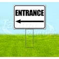 thumbnail image 1 of Entrance Left (18" x 24") Yard Sign, Includes Metal Step Stake, 1 of 6
