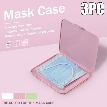 

XEOVHV 3PCs Portable Face Mask Storage Bag Pollution Prevention Not Including Face Mask