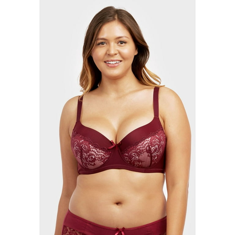 Womens 6 Pack of Everyday Plain, Lace, D, DD, DDD Cup Bra -Various Style  4161L3D4, 36DDD