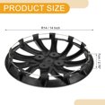 thumbnail image 4 of Unique Bargains 4 Pcs R14 / 14 Inch Universal Car Wheel Rim Hub Cover Wheel Hub Caps Silver Tone, 4 of 8