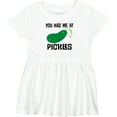 thumbnail image 3 of Inktastic You Had Me at Pickles Girls Baby Dress, 3 of 5