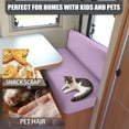 thumbnail image 5 of XYZCANDO Light Purple Print RV Dinette Cushion Covers Stretchable Couch Cushion Covers Solid Color Print Washable Slip Covers for Loveseat Sofa Slip Covers for 2 Seat Cushion Couch Designed Gifts, 5 of 7