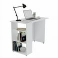 thumbnail image 2 of Inval Merlin 3-Shelf Computer Desk in White, 2 of 8