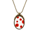 thumbnail image 1 of Resumen El círculo rojo Flores Pintura arte Collar Colgante Vintage de bronce antiguo de joyeria de lujo de regalo Unbranded  M, 1 of 3