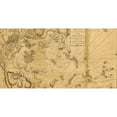thumbnail image 2 of Vintage Maps 24x14 Black Modern Framed Museum Art Print Titled - Boston its environs and harbor 1775, 2 of 4