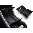 thumbnail image 1 of Car Armrest Console Organizer Tray Stowing Organizer Storage Box for Tesla Model 3 Insert ABS Black Materials Tray, Armrest Box Secondary Storage, 1 of 7
