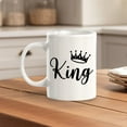 thumbnail image 4 of King 11oz Ceramic Coffee Mug | Coffee Mugs Ideas for Couples, 4 of 6