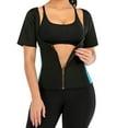 thumbnail image 3 of SHCKE Hot Sauna Vest for Women Sweat Waist Trainer Vest Workout Body Shaper Zipper Vest Tops, 3 of 5