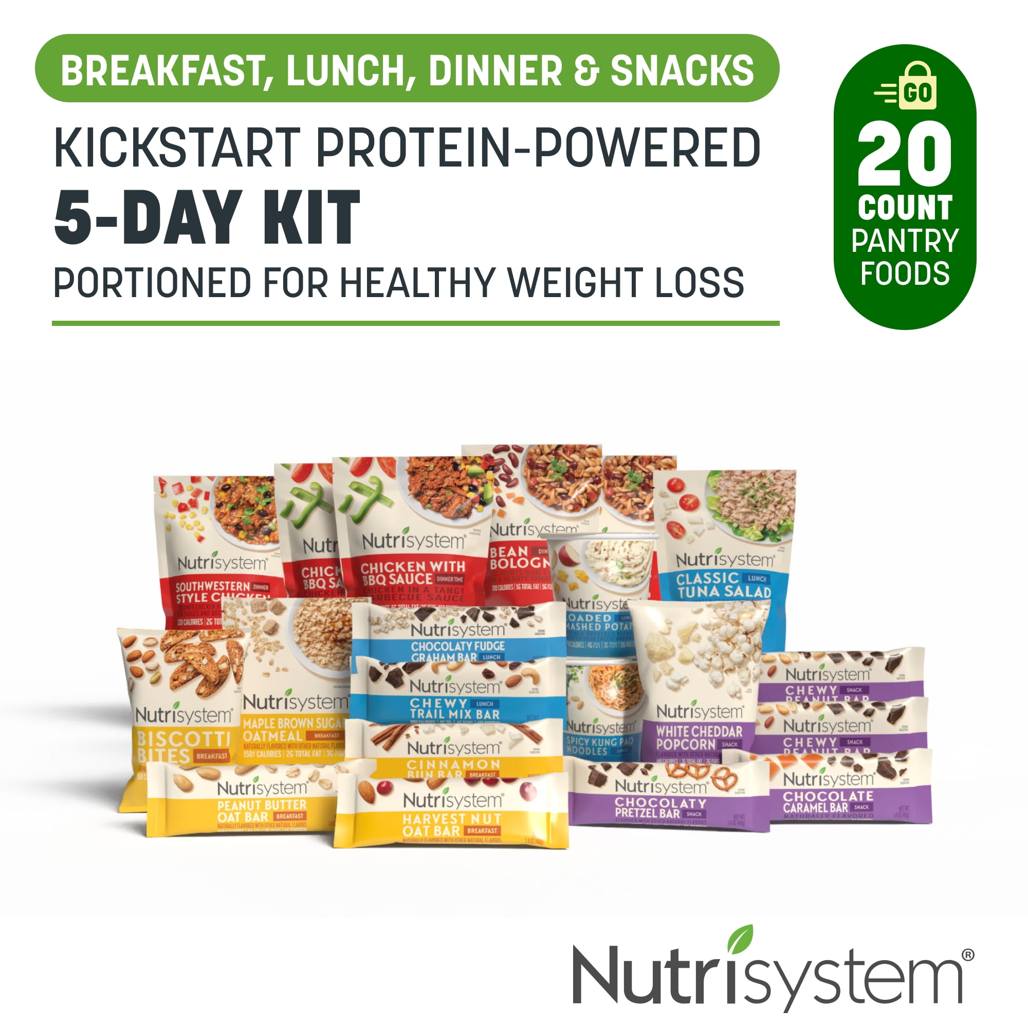 Nutrisystem 5-Day Weight Loss Variety Pack, Breakfasts, Lunches Nutrisystem 5-Day Weight Loss Variety Pack, Breakfasts, Lunches