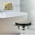 thumbnail image 4 of Brushed Nickel Universal Tub Drain Stopper, Pop up Brass Bathtub Drain Stopper for Tub, 4 of 9