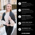 thumbnail image 4 of Zero Grid Infinity Fashion Scarf with Hidden Pockets Converts to Blanket and Wrap Perfect for Travel, 4 of 4