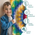 thumbnail image 3 of Blackout Kids Curtains,Rainbow Tie Dye Mandala Pattern Childrens Insulated Curtains Set Of 2,Bedroom Essentials,Toddler Room Decor 42"x54", 3 of 5