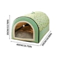 thumbnail image 4 of CHOK Clearance Dog Bed House 2 Ways to Use Indoor Dog House for Cats and Small Dogs with Mat Removable and Washable Cover House and Non-Slip Bottom  Brown, 4 of 4