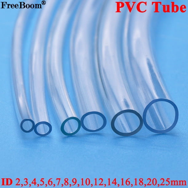 Mangueras transparentes de plástico PVC de alta calidad, 1M/3M/5M, tubo para bomba de agua 2, 3, 4, 5, 6, 8, 10, 12, 14, 16, 18, 20, 25mm de diámetro interior