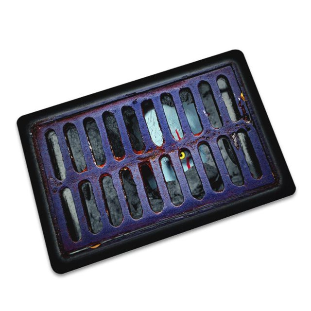 Puerta De Halloween Evil Under Sewer Cover Felpudo Antideslizante Para Decoración De Halloween Advancent HA045782-04