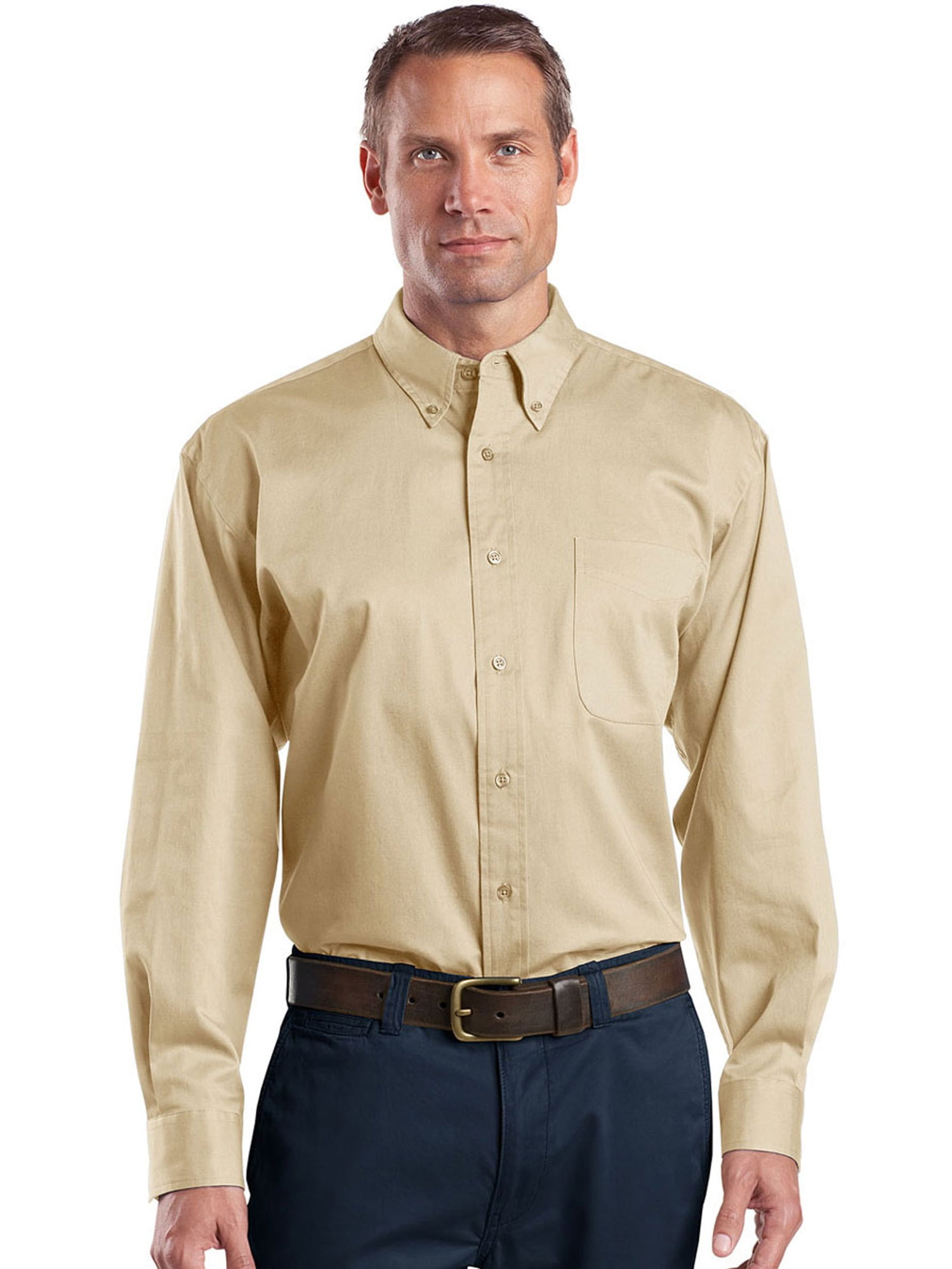 Cornerstone Cornerstone Men's Long Sleeve Superpro Button Down Twill