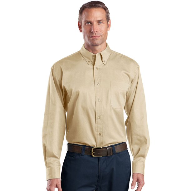 Cornerstone Cornerstone Men's Long Sleeve Superpro Button Down Twill